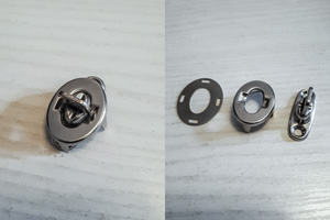 Люверсы овальные с поворотными кнопками аналог DOT fasteners